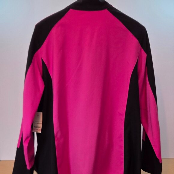 NWT -  Made for Life Women's Full-Zip Active Jacket, 2X, Rose Valley Pink/Black - Picture 11 of 12